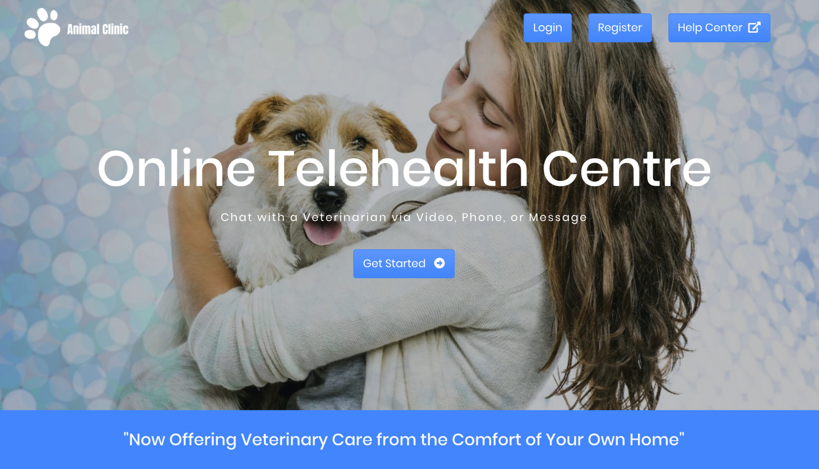 screenshot of Virtual Care Platform